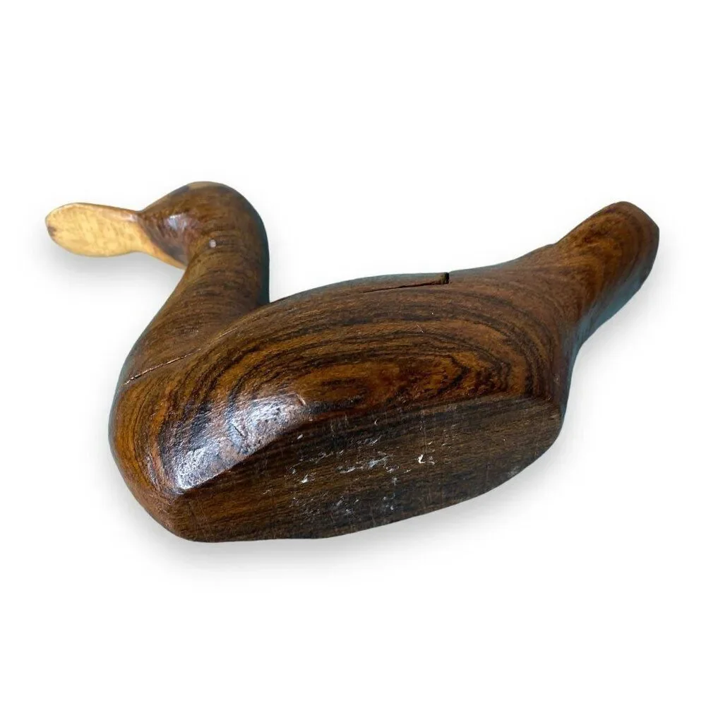 Bird Shaped Wood Trinket Holder